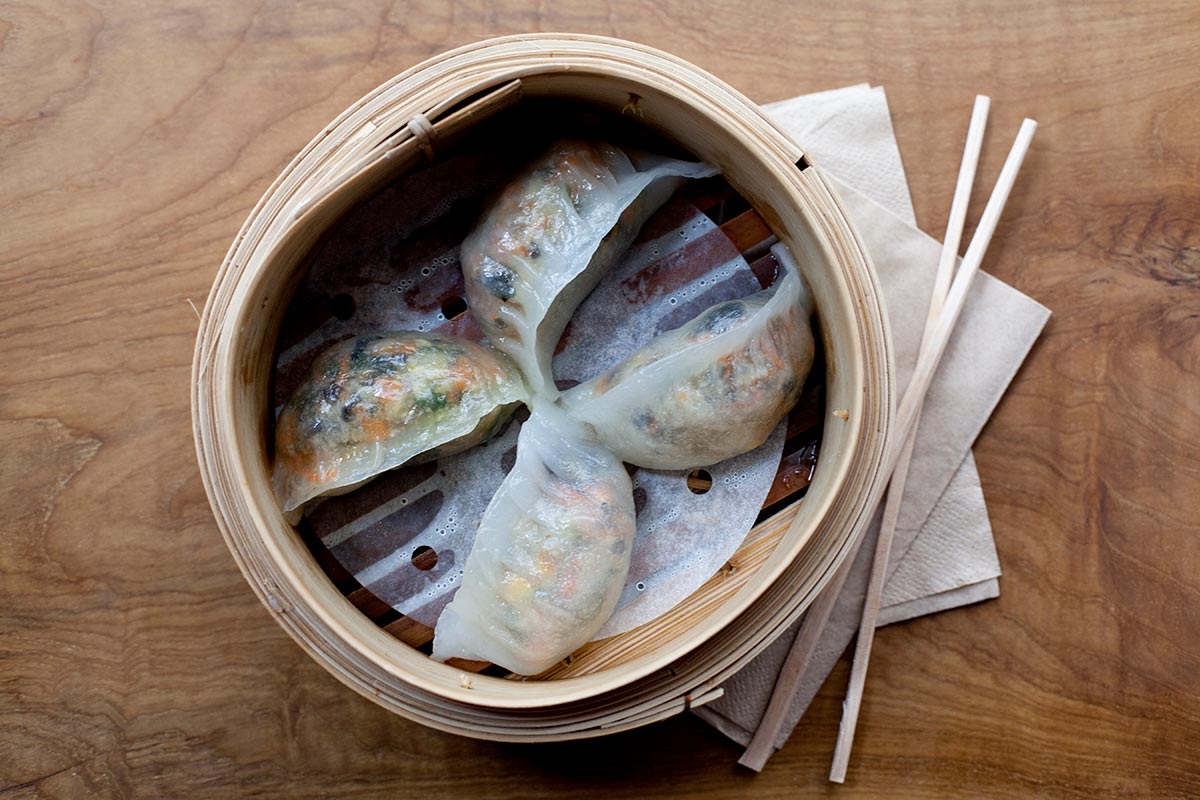 Vegetarian Dumplings at Hong Kong Diner